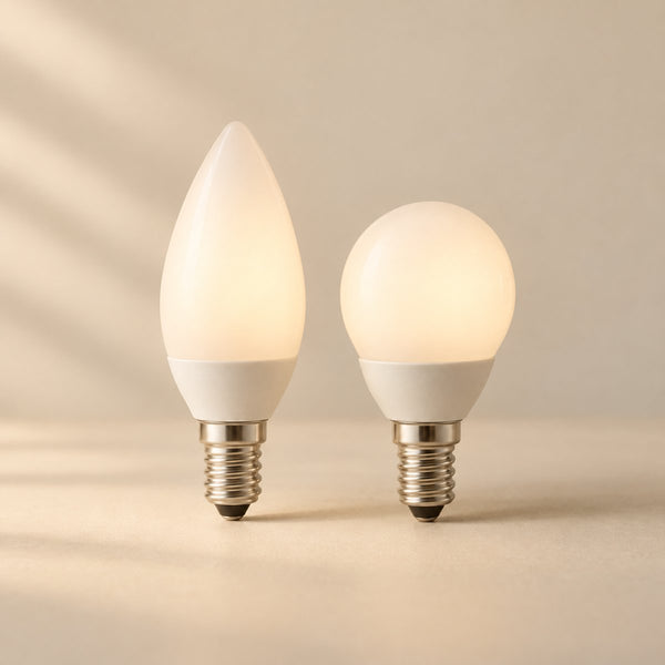 LED-Leuchtmittel E14 Warmweiß, 2er-Set, sanftes Licht 2700 K