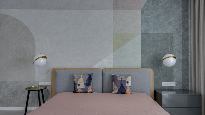 Applique murale avec abat-jour : tissu, lin, papier, forme et taille
