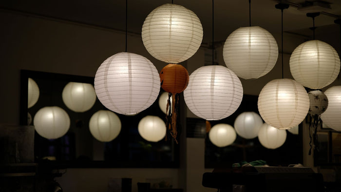 Suspension en papier japonaise : washi, lanterne boule et sécurité