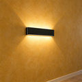 Applique murale LED barre 40 cm, lumière haut et bas #noir