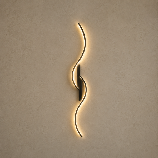 Wandleuchte Wohnzimmer LED lang, Design, mit Fernbedienung