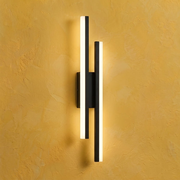 Wandleuchte Wohnzimmer LED, Design aus Metall, 50 cm