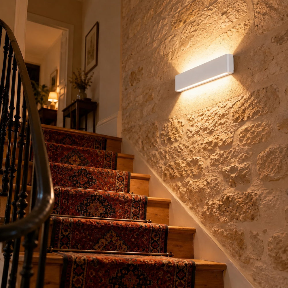 Applique murale LED barre blanche, lumière haut et bas #blanc