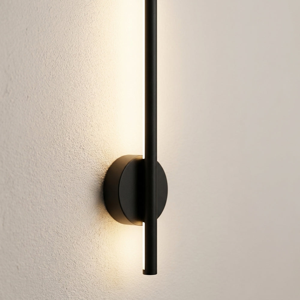 Applique murale chambre sans fil rechargeable, LED - sansfil n50 12 gros plan #noir-50-cm