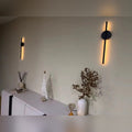 Applique murale chambre sans fil rechargeable, LED - sansfil n80 07d photo reelle #noir-80-cm