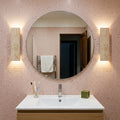 Applique murale intérieur et extérieur, travertin, LED 18 W - sol salle de bain terrazzo rose