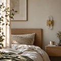 Applique murale chambre tête de lit LED, lumière chaude - v8 chambre le matin applique doree eteinte #dore